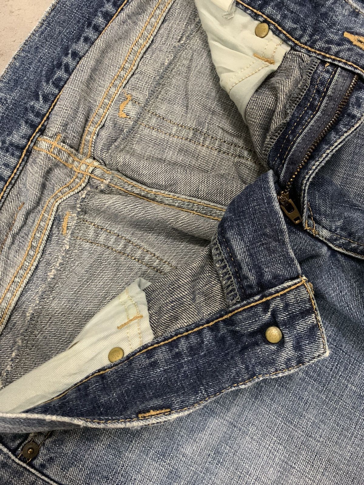 14th Addiction Vintage Japanese Brand Baggy Distressed Punk Style Jeans Size US 30 / EU 46 - 19 Thumbnail