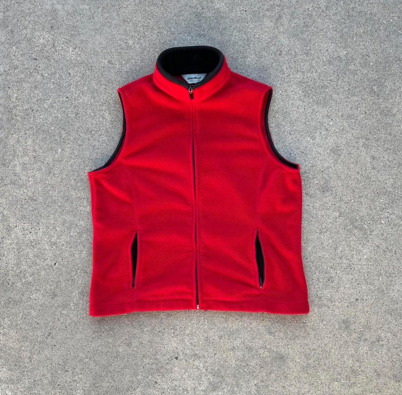 Eddie Bauer RED EDDIE BAUER FLEECE VEST Size US L / EU 52-54 / 3 - 1 Thumbnail