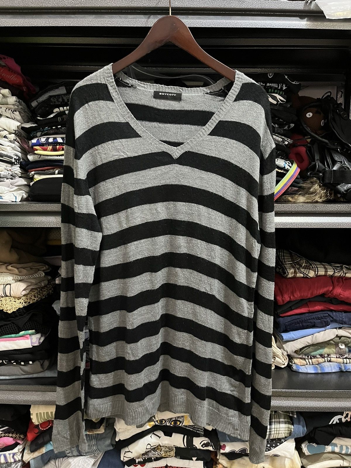 Boycott 💸BINDINGOFFER💸Boycott stripe knite Size US L / EU 52-54 / 3 - 1 Thumbnail