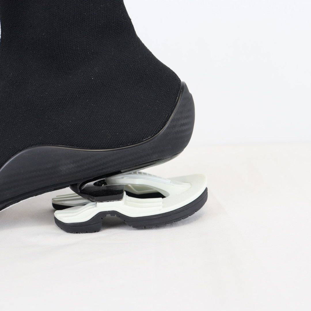 Balenciaga o1rshd1 Flex Five Toe Socks Boots in Black/white Size US 6 / EU 39 - 4 Thumbnail