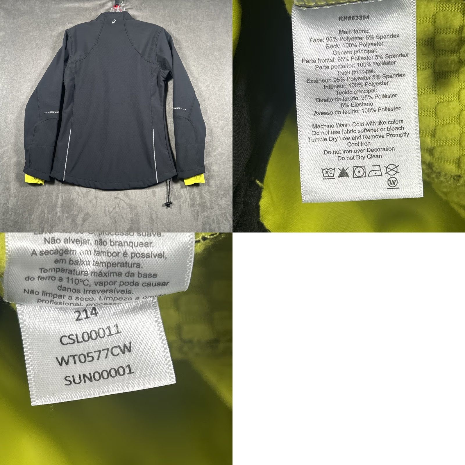 Asics ASICS Ultra Runner Jacket Womens Softshell Full Zip Black S Thumb Loops Size S / US 4 / IT 40 - 8 Thumbnail