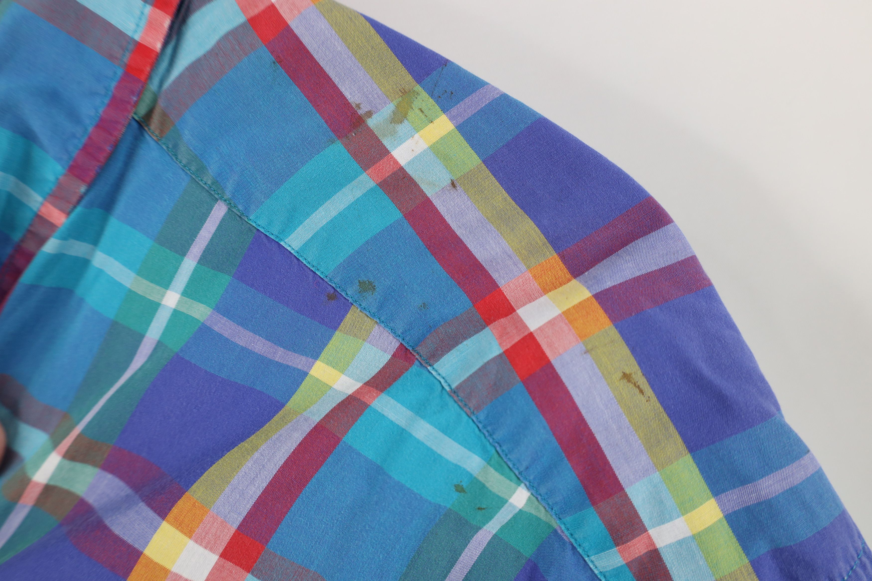 Ralph Lauren Vintage 90s Ralph Lauren Plaid Short Sleeve Button Shirt Size US XL / EU 56 / 4 - 8 Thumbnail