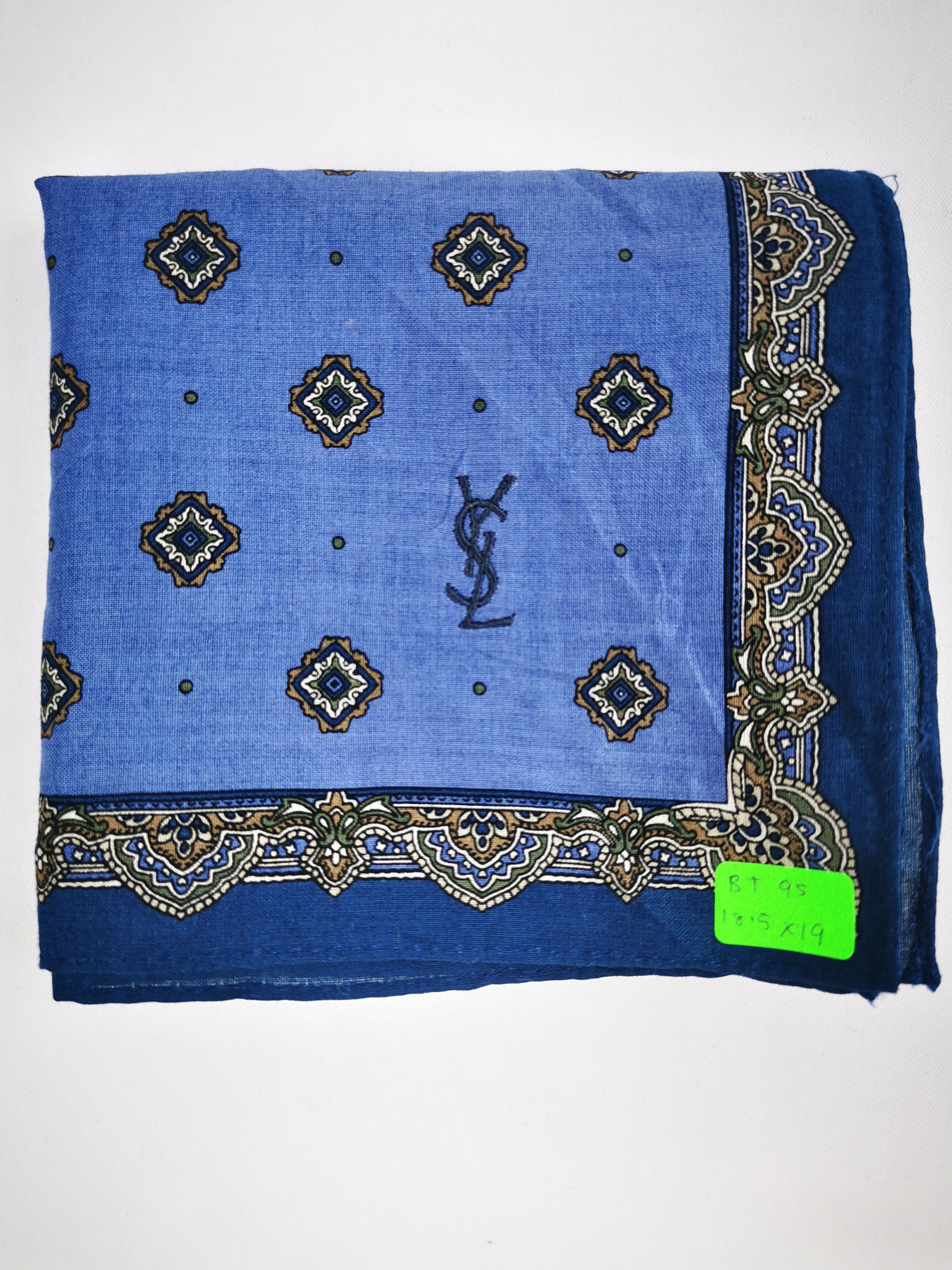 Vintage × Yves Saint Laurent Yves saint laurent handkerchief / bandana / neckerchief Size ONE SIZE - 4 Thumbnail
