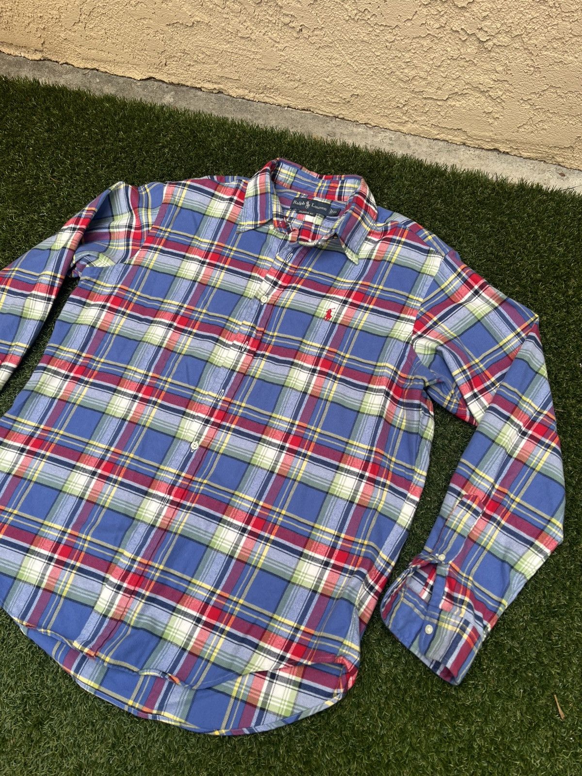 Ralph Lauren × Vintage VTG 90’s Ralph Lauren Plaid Flannel Shirt Size US XL / EU 56 / 4 - 3 Thumbnail