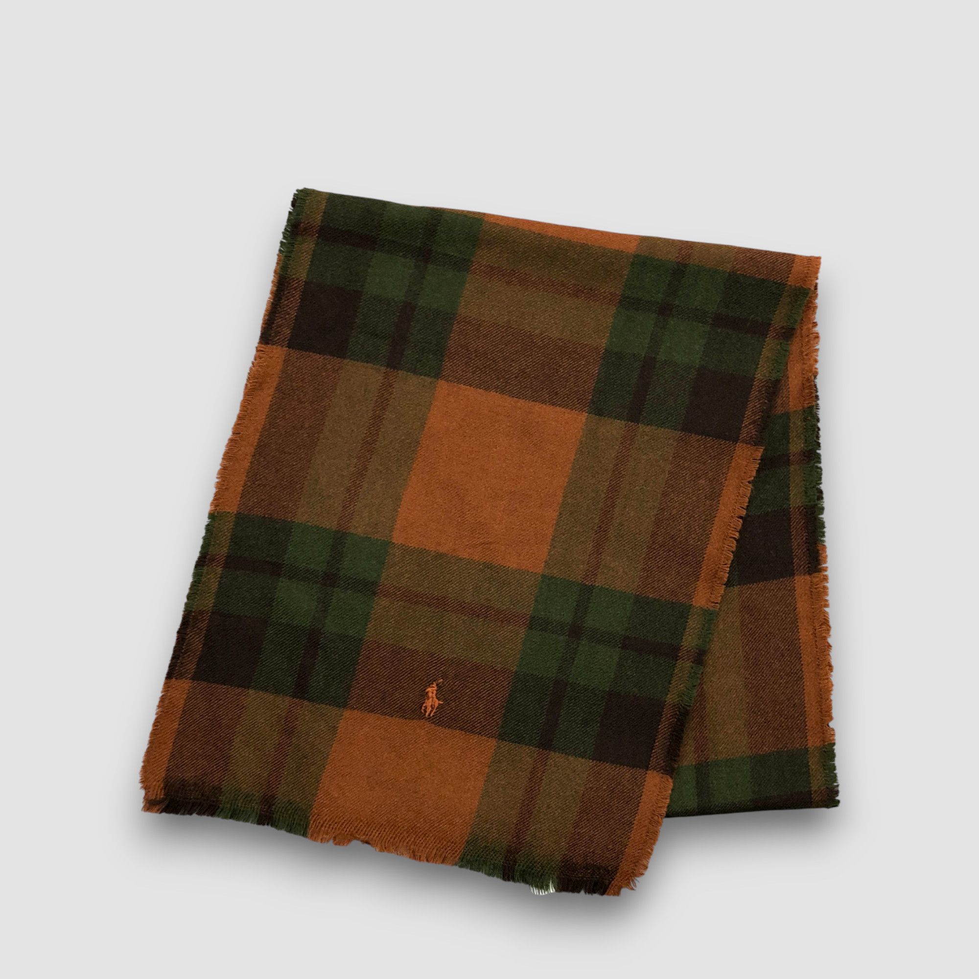 Polo Ralph Lauren NWT Vintage 90s Polo Ralph Lauren Scarf Muffler Wool Scarves Size ONE SIZE - 3 Thumbnail