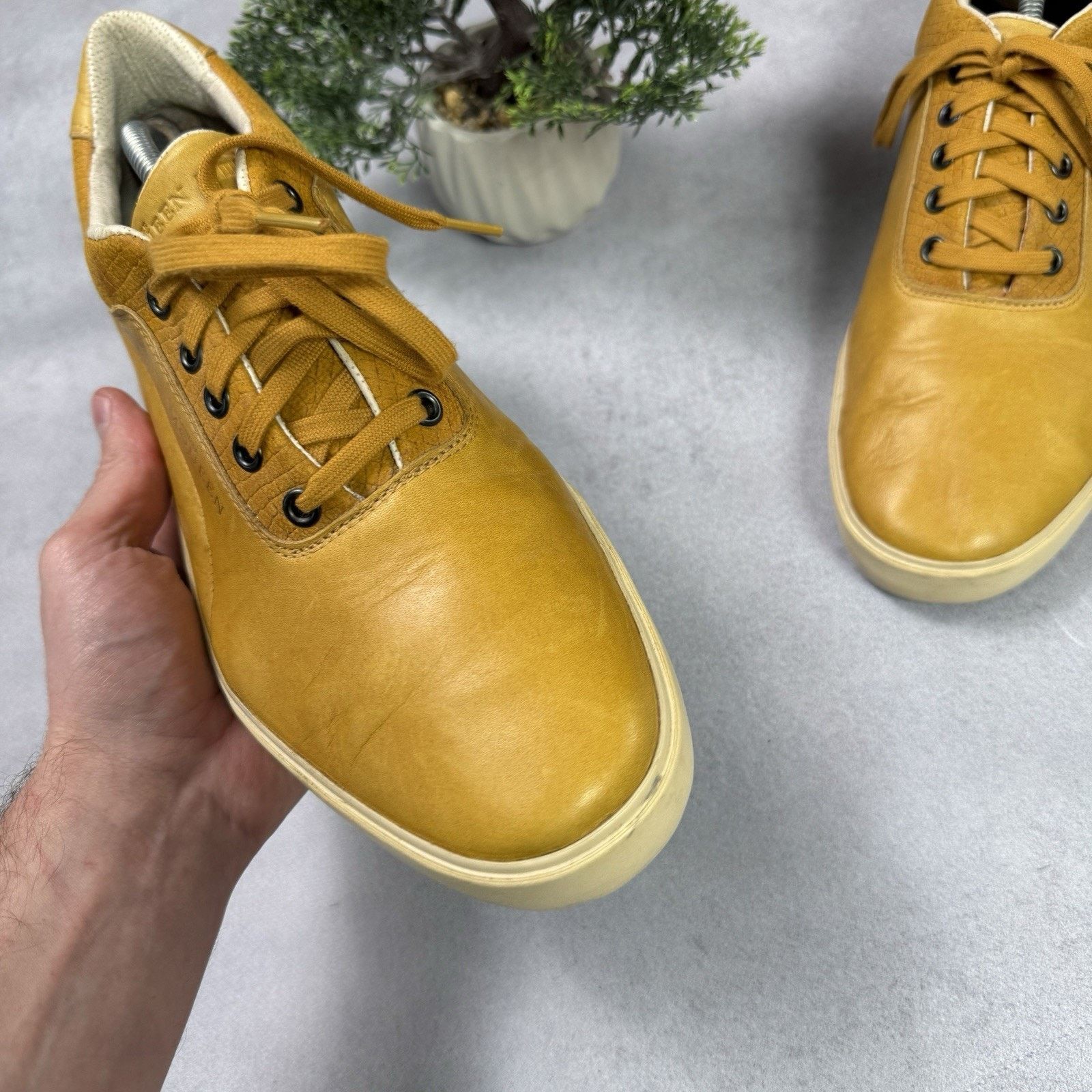 Puma Vintage Puma x Alexander McQueen Low Top Leather Shoes Size US 12 / EU 45 - 6 Thumbnail
