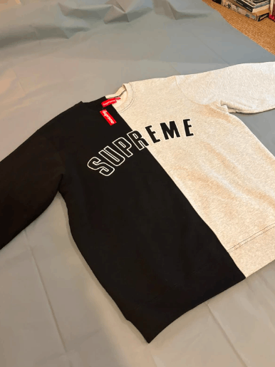 Supreme Sweat col rond Supreme coupé en deux neuf avec étiquette Size US L / EU 52-54 / 3 - 4 Thumbnail
