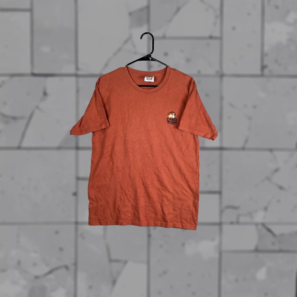 Vintage YACHTCLUB Shirt Mens M Orange Cabo Wabo Cantina Embroidered T-Shirt Tee Crew Neck Short Sleeve Size US M / EU 48-50 / 2 - 1 Thumbnail