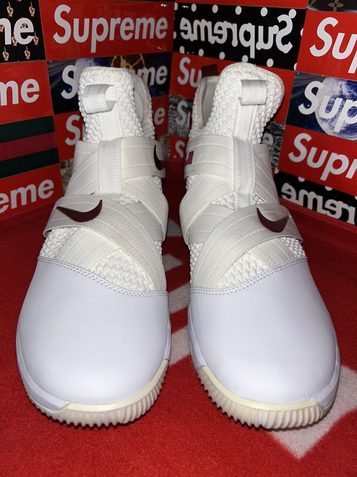 Nike Nike LeBron Soldier 12 TB 'White Team Red' AT3872-109 13 Size US 13 / EU 46 - 2 Thumbnail