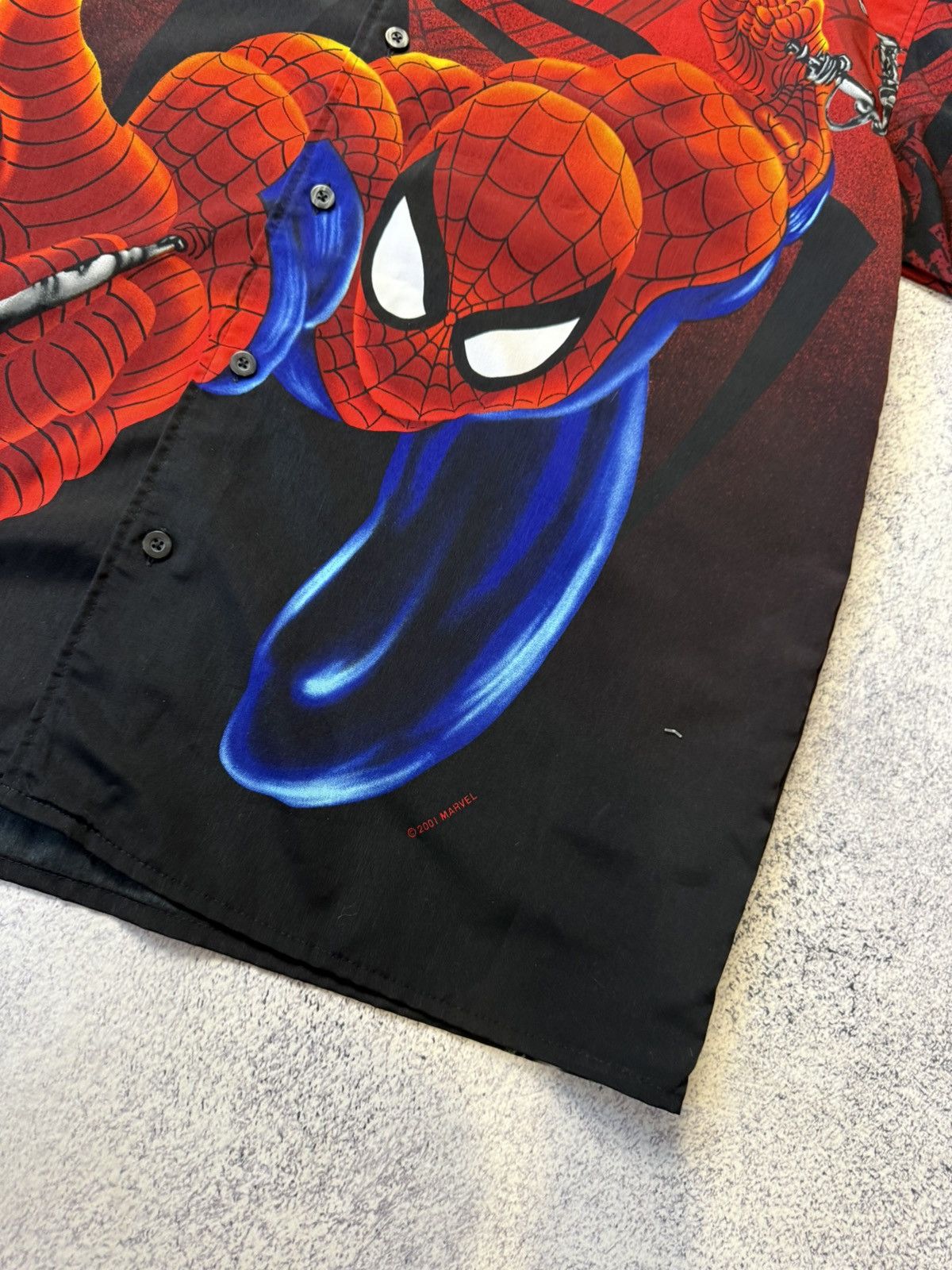 Marvel Comics Vintage Changes Spiderman 2001 AOP Button Up Shirt Size US M / EU 48-50 / 2 - 10 Thumbnail