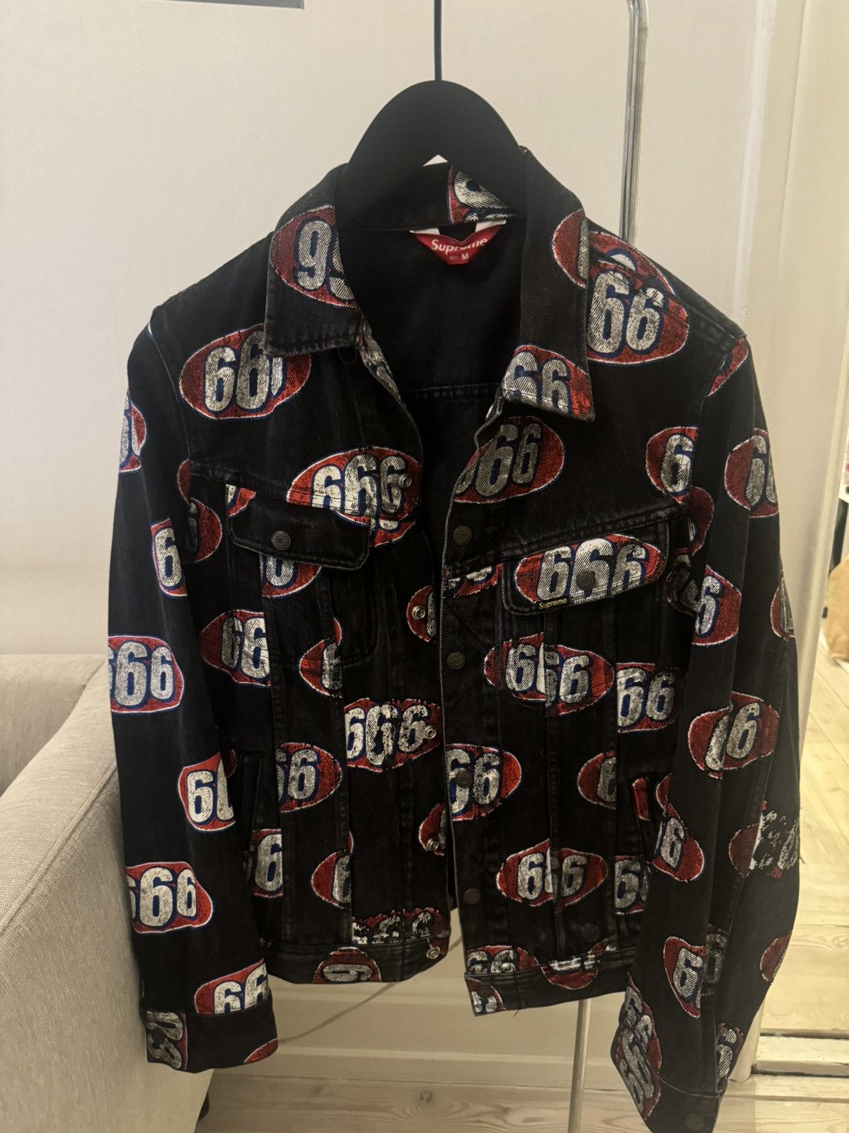 Supreme sales foldout 666 jacket