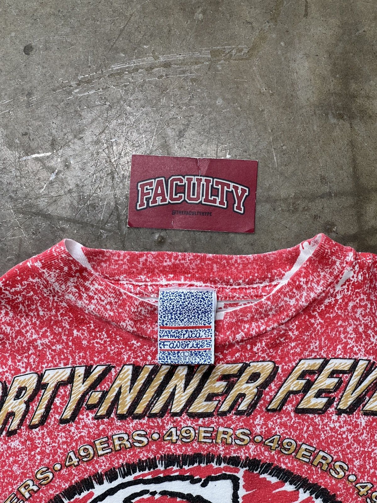 NFL × Vintage Vintage San Francisco 49ers AOP Single Stitch Tee Large Size US L / EU 52-54 / 3 - 3 Thumbnail