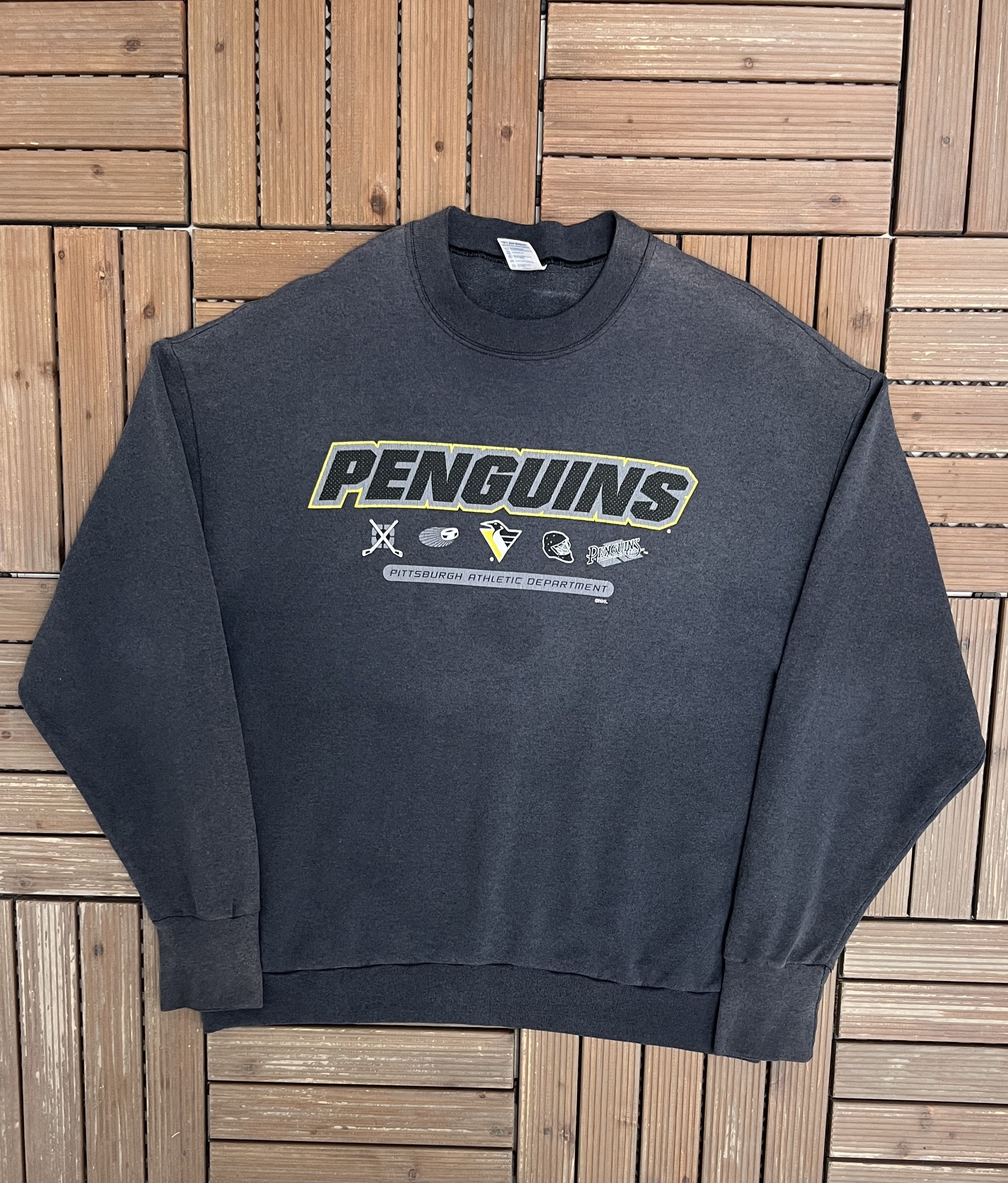Vintage Pittsburgh Penguins Vintage Crewneck Sweater Size US XL / EU 56 / 4 - 1 Thumbnail