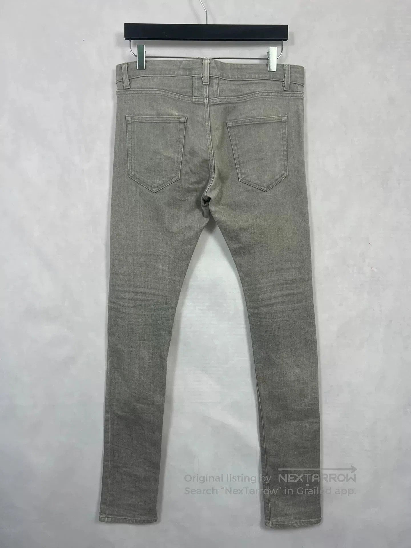 Saint Laurent Paris Saint Laurent Light Gray Denim Pants. Size US 32 / EU 48 - 2 Thumbnail