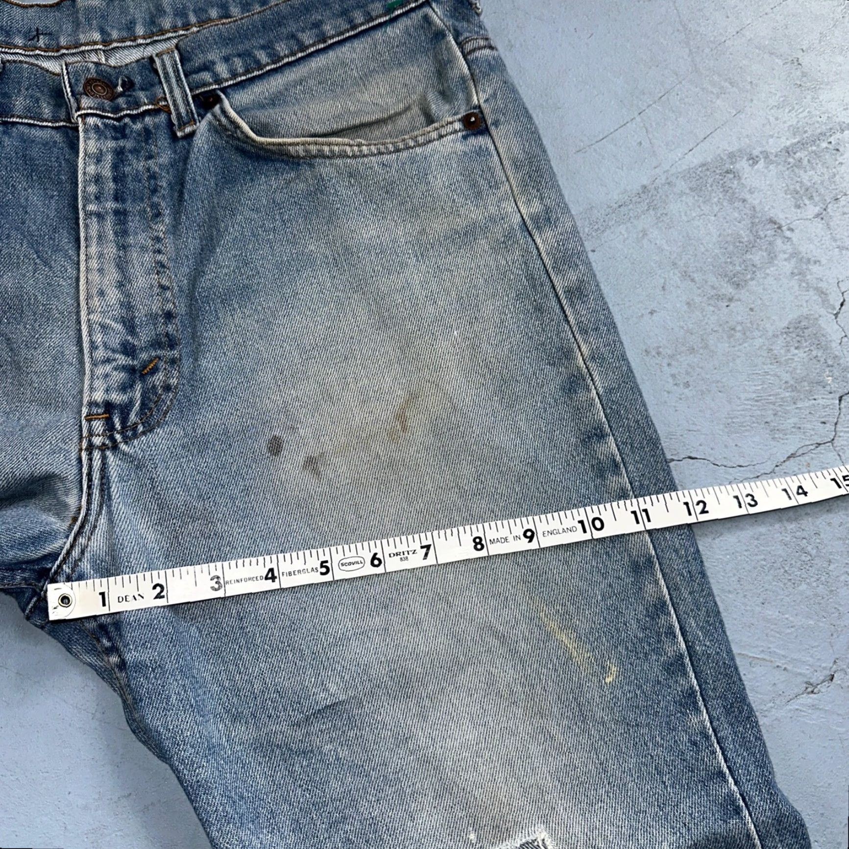 Levi's VINTAGE Levi's 517 Jeans Hand Blue 34x26 Bootcut USA Orange Tab 80s Men Regular Denim Cotton Jeans Classic Wide Worn Size US 34 / EU 50 - 7 Thumbnail