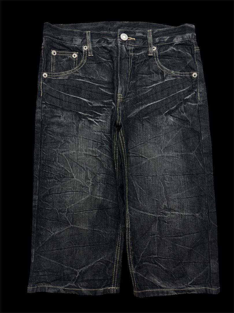 Designer Vintage Japanese Short Jeans Mudwash Streetwear Style Rare Size US 30 / EU 46 - 2 Thumbnail