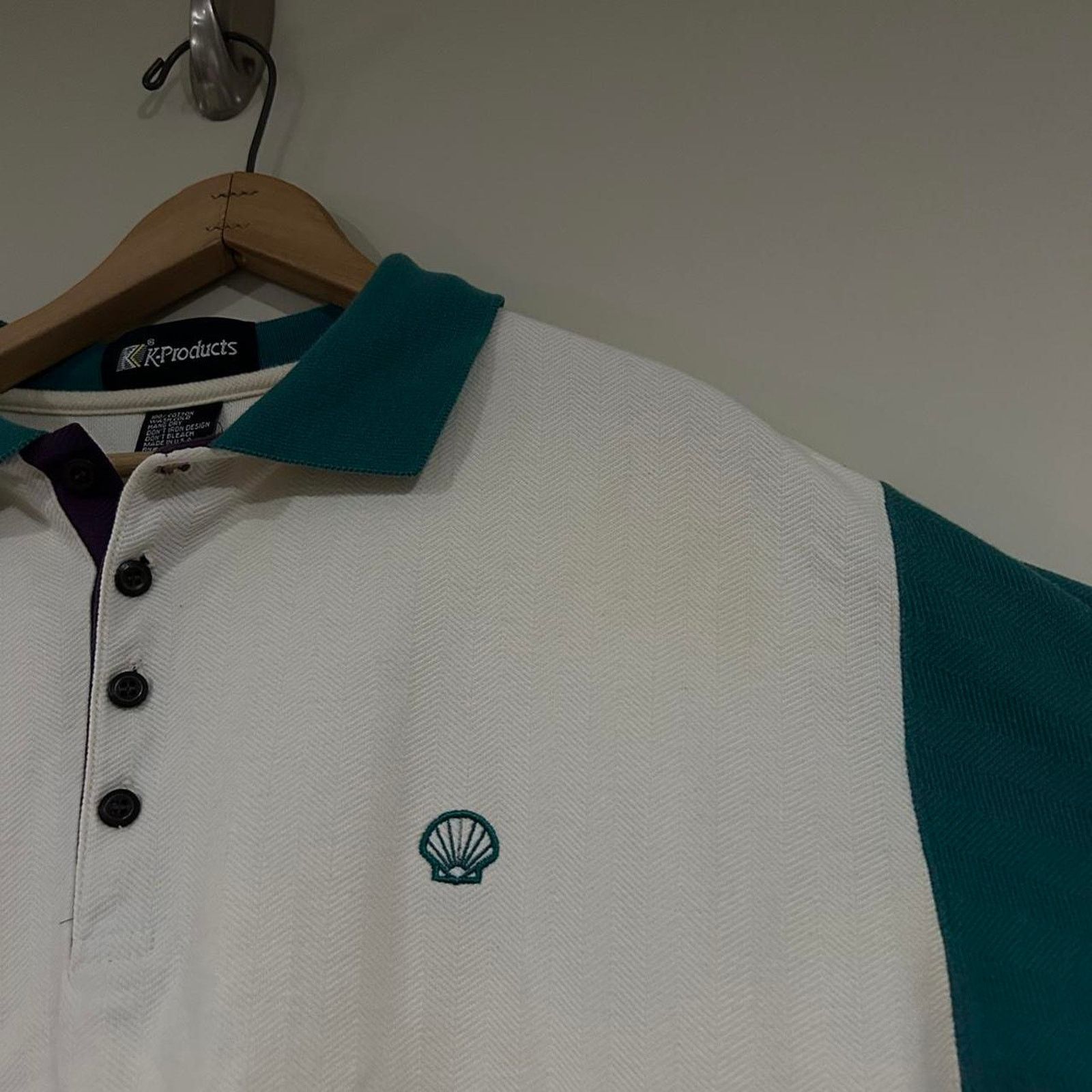 Other Vintage Shell Gas Station Polo Shirt Size US L / EU 52-54 / 3 - 6 Thumbnail