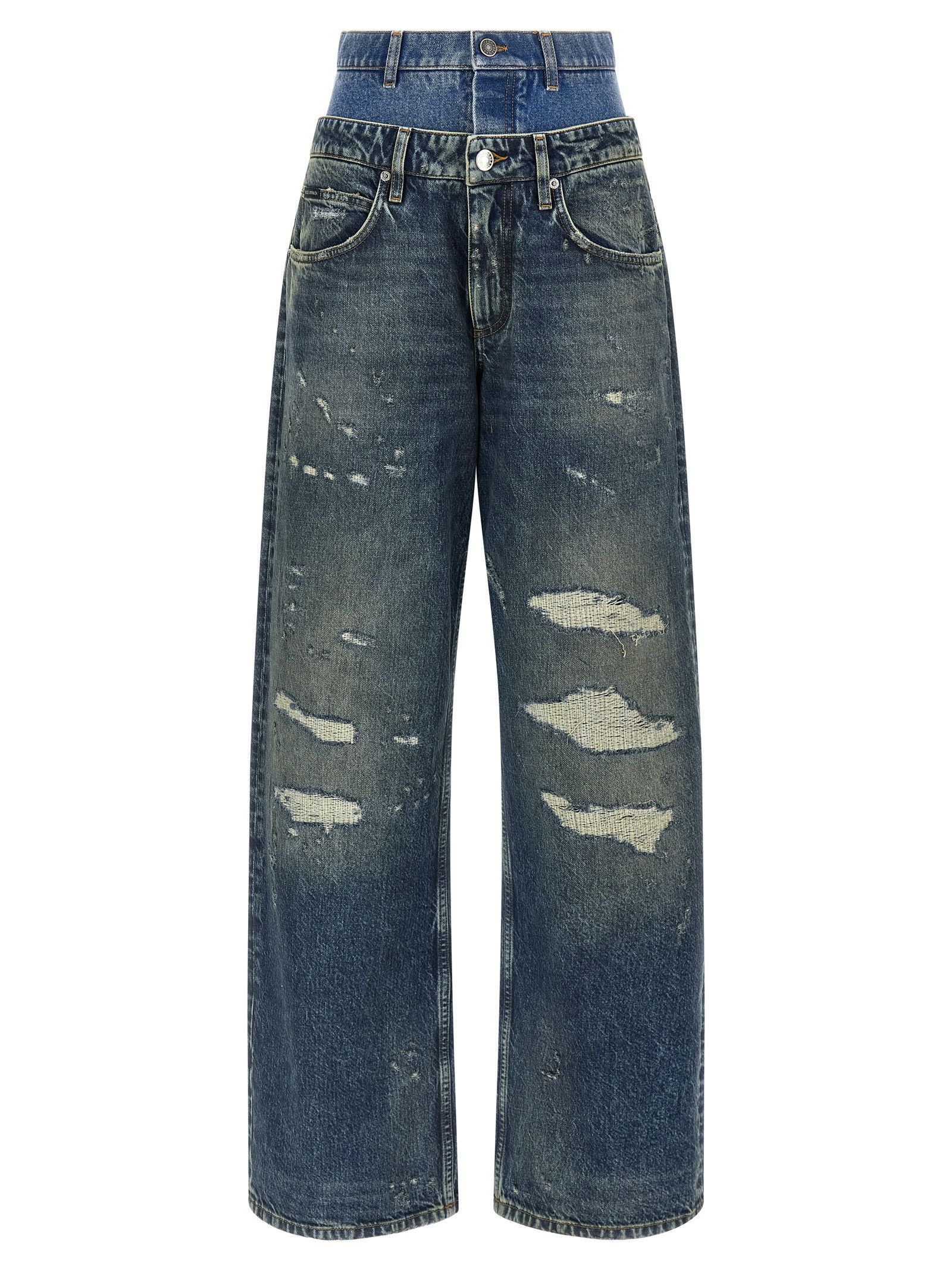 Dolce & Gabbana Double layer jeans Size 25" / US 0 / IT 36 - 1 Thumbnail