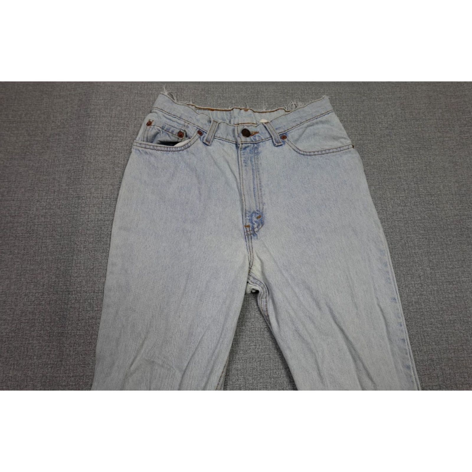 Levi's VINTAGE Levi's Jeans Womens Regular Size 11 Blue Distressed 90s USA Levi's 505 Straight Faded Washed Jeans Women Size 32" / US 10 / IT 46 - 2 Thumbnail