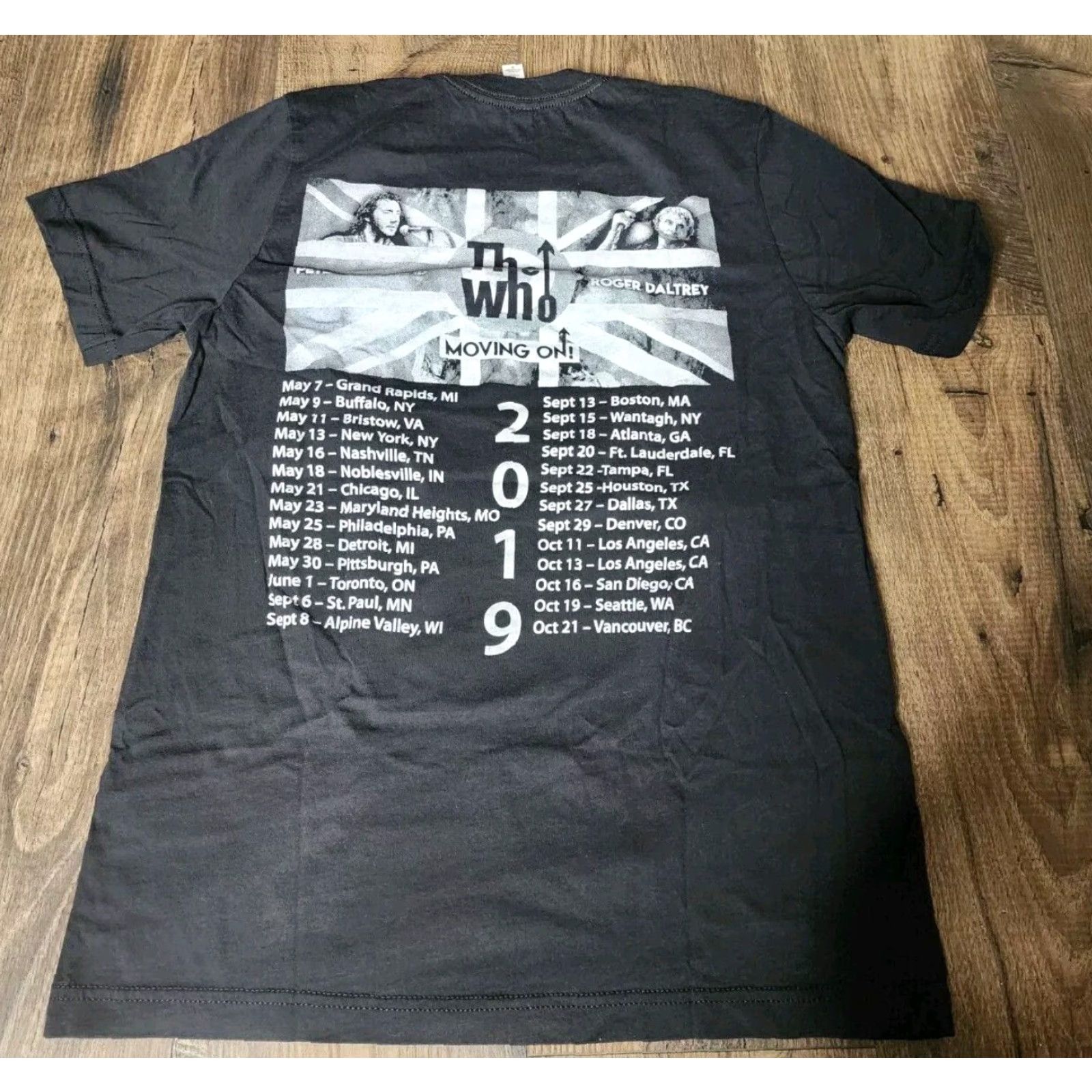 Doublet VINTAGE The Who Concert T-Shirt Men M Moving On Tour 2019 Graphic Print Cotton Short Sleeve Black Size US M / EU 48-50 / 2 - 4 Thumbnail