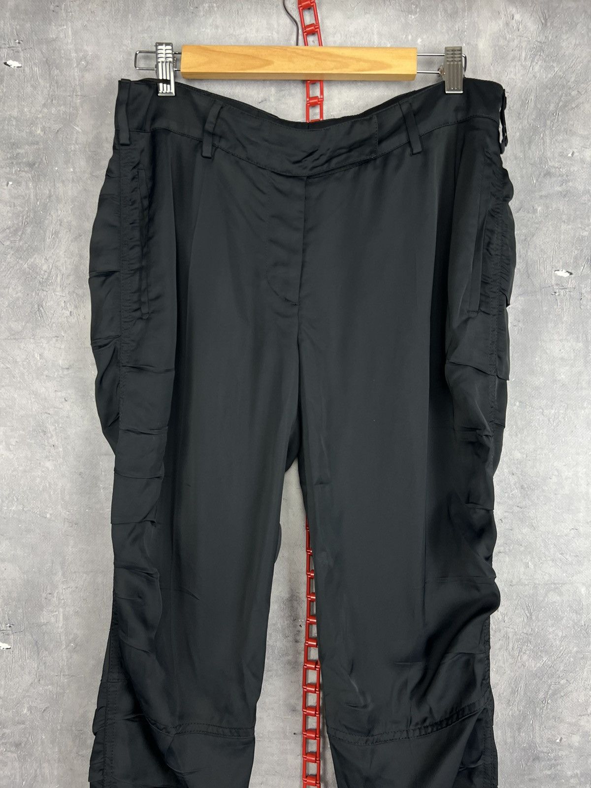 Prada Prada Milano Black Tab Viscose Women’s Pants Sz 42 Size 28" / US 6 / IT 42 - 8 Thumbnail