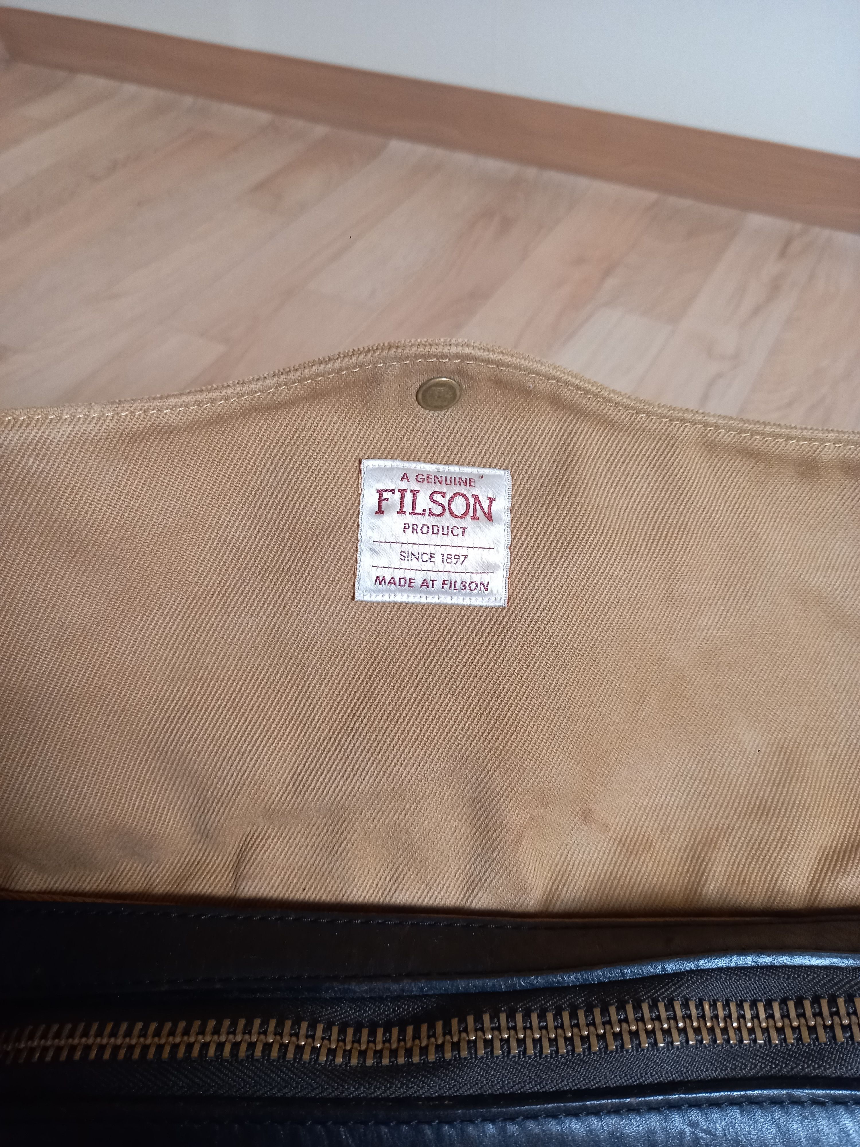 Filson Filson Rugged Twill 256 Briefcase - Tan (Made in USA) Size ONE SIZE - 5 Thumbnail