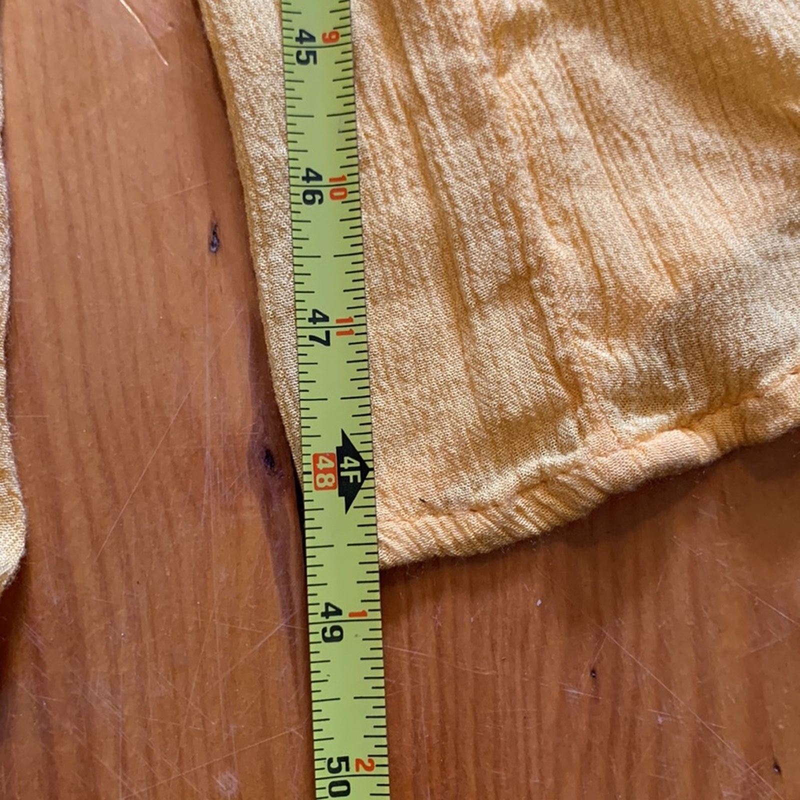 Vintage Goa India Yellow Gauzy Overalls Size 34" / US 12 / IT 48 - 11 Thumbnail