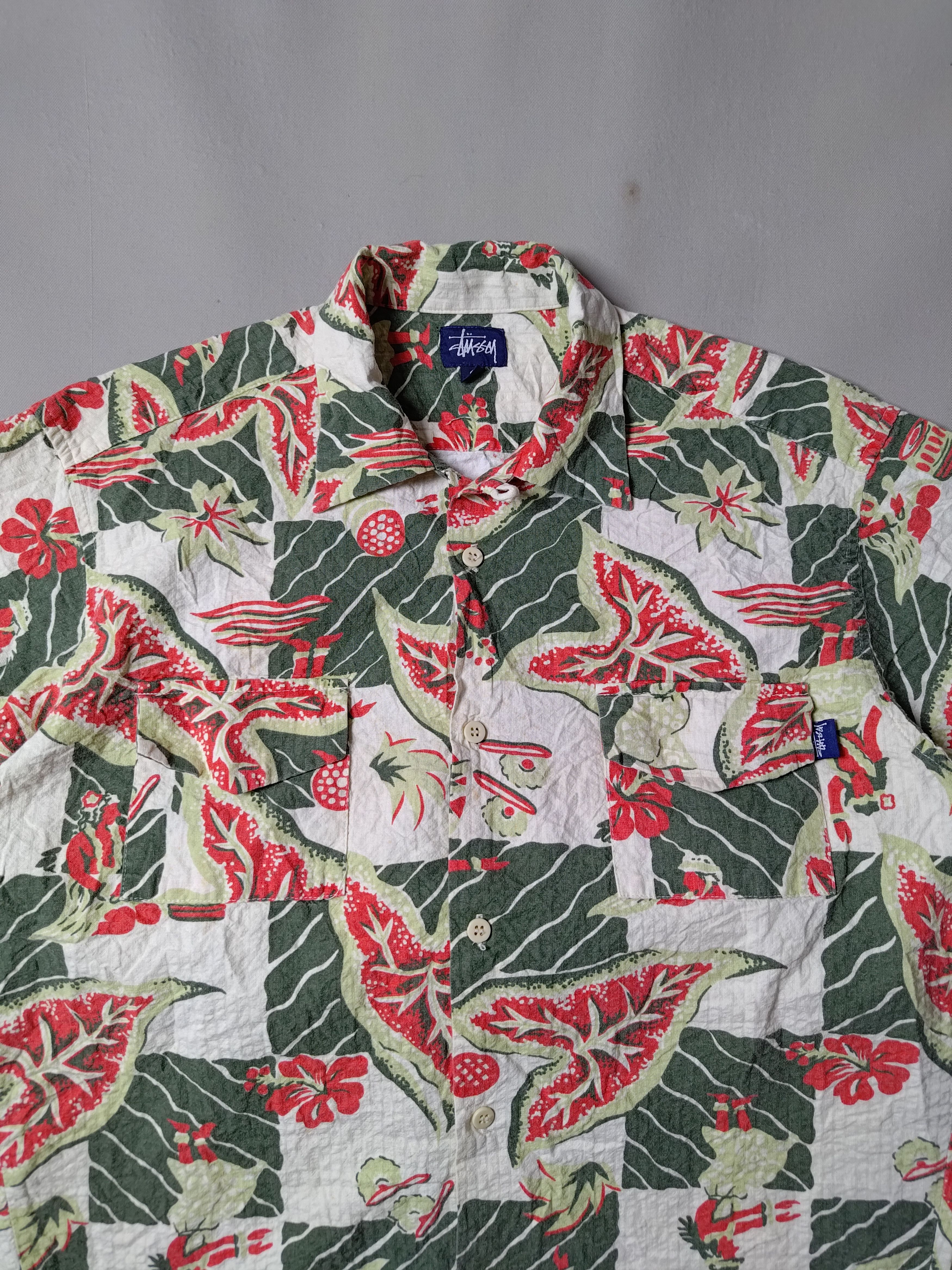 Stussy Vintage Stussy Hawaii Aloha Shirt 90's Size US S / EU 44-46 / 1 - 2 Thumbnail