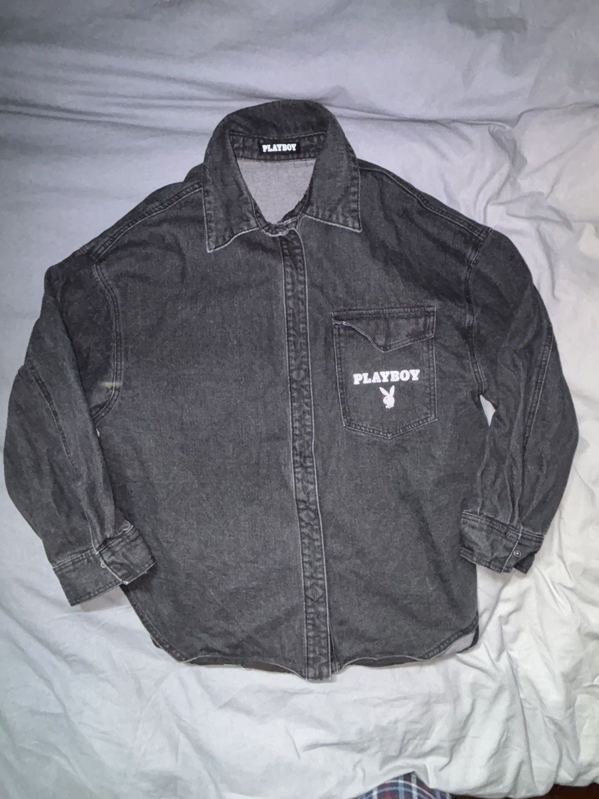 Playboy Rare designer Playboy denim jacket Size US L / EU 52-54 / 3 - 1 Thumbnail