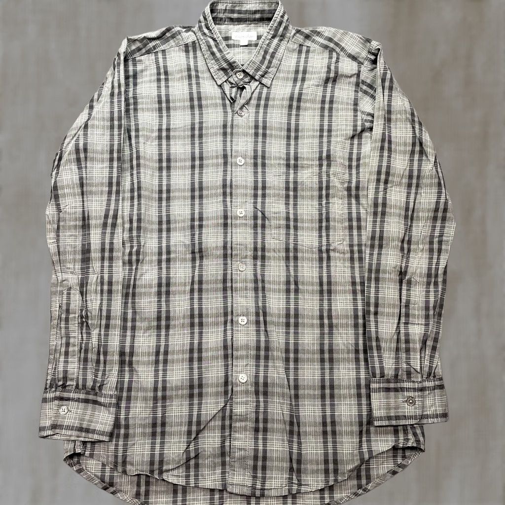 Steven Alan Steven Alan Shirt Mens Small Gray Plaid Long Sleeve Button-Up USA Cotton Casual Size US S / EU 44-46 / 1 - 1 Thumbnail