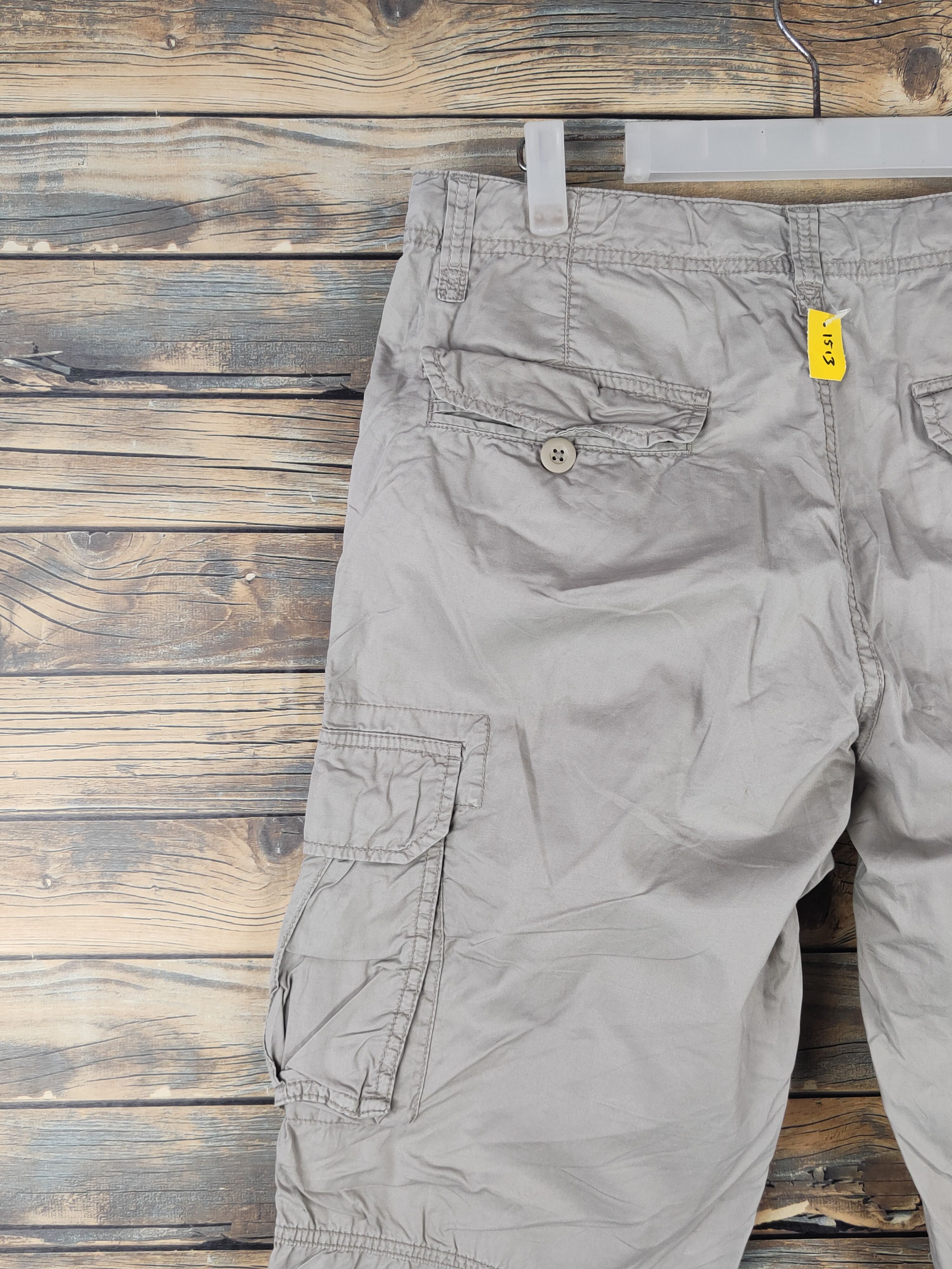 Japanese Brand DL Uniqlo Ivory Multipocket Tactical Cargo Pants #1513 Size US 32 / EU 48 - 8 Thumbnail