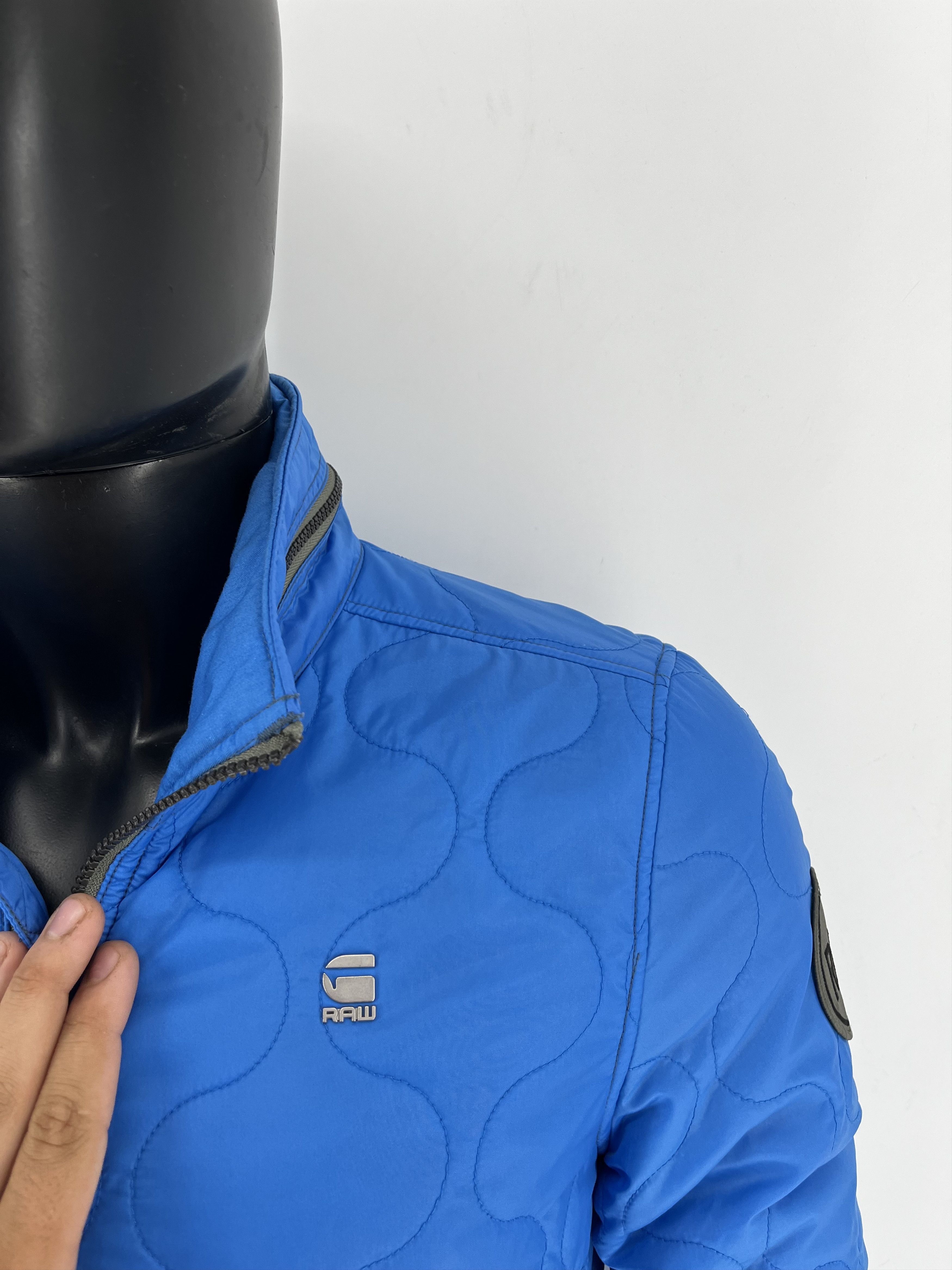 G-Star G-Star RAW Blue Quilted Zip Jacket Men’s Size M Size US M / EU 48-50 / 2 - 8 Thumbnail