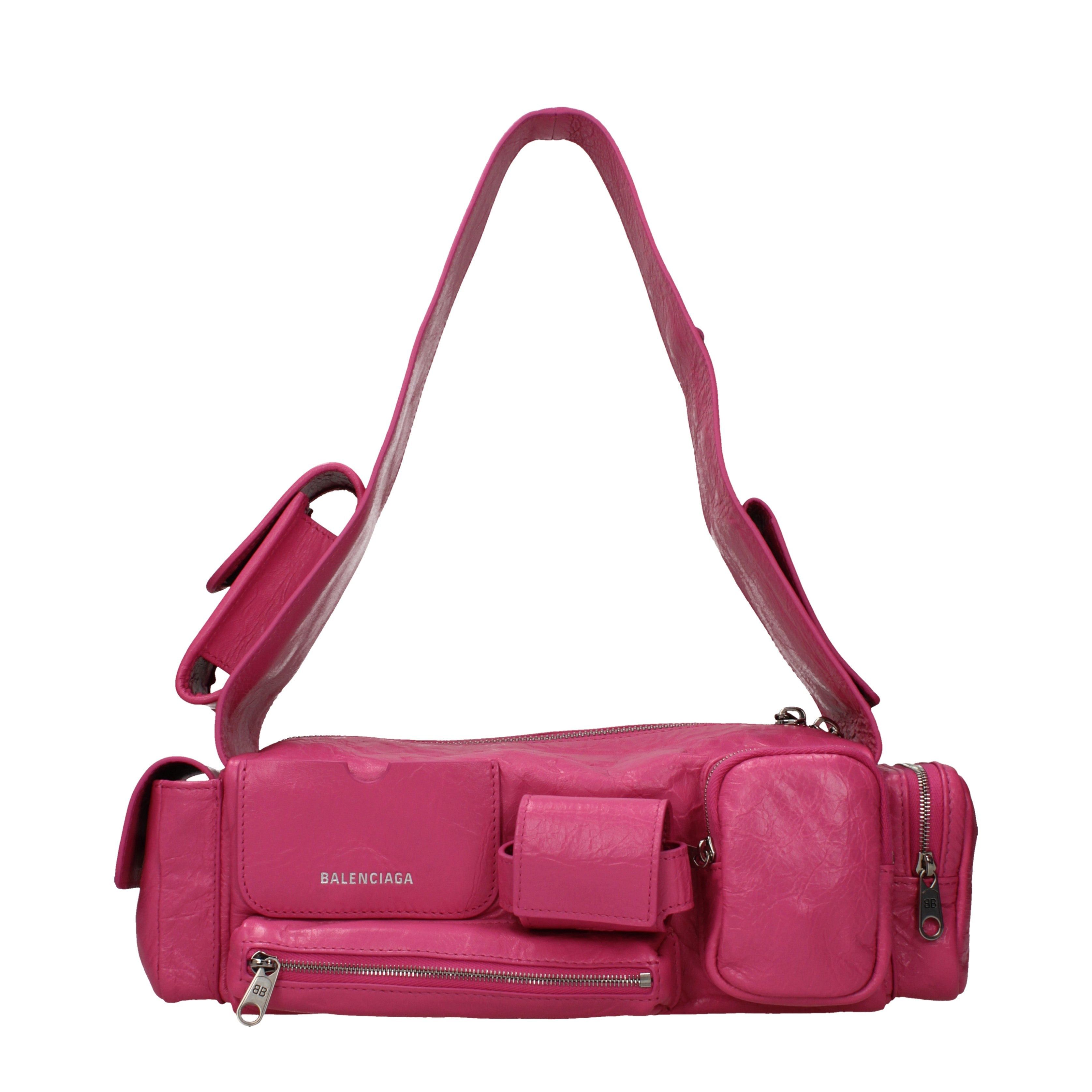 Balenciaga Balenciaga Shoulder Bags Women Leather Pink/Bright Pink Size ONE SIZE - 1 Thumbnail