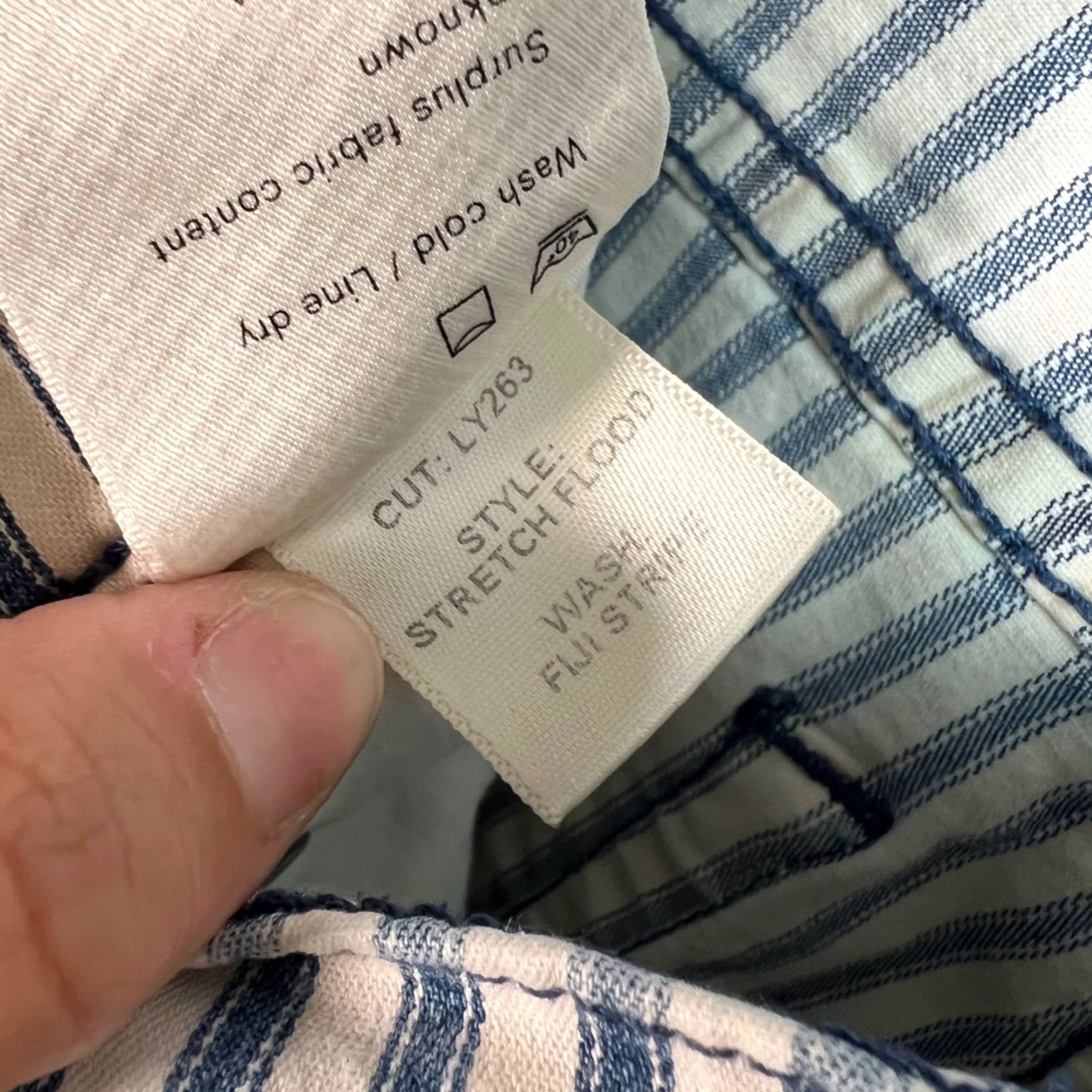 Reformation Reformation Womens High-Waisted Striped Denim Jeans Size 26 Blue Size 26" / US 2 / IT 38 - 5 Thumbnail