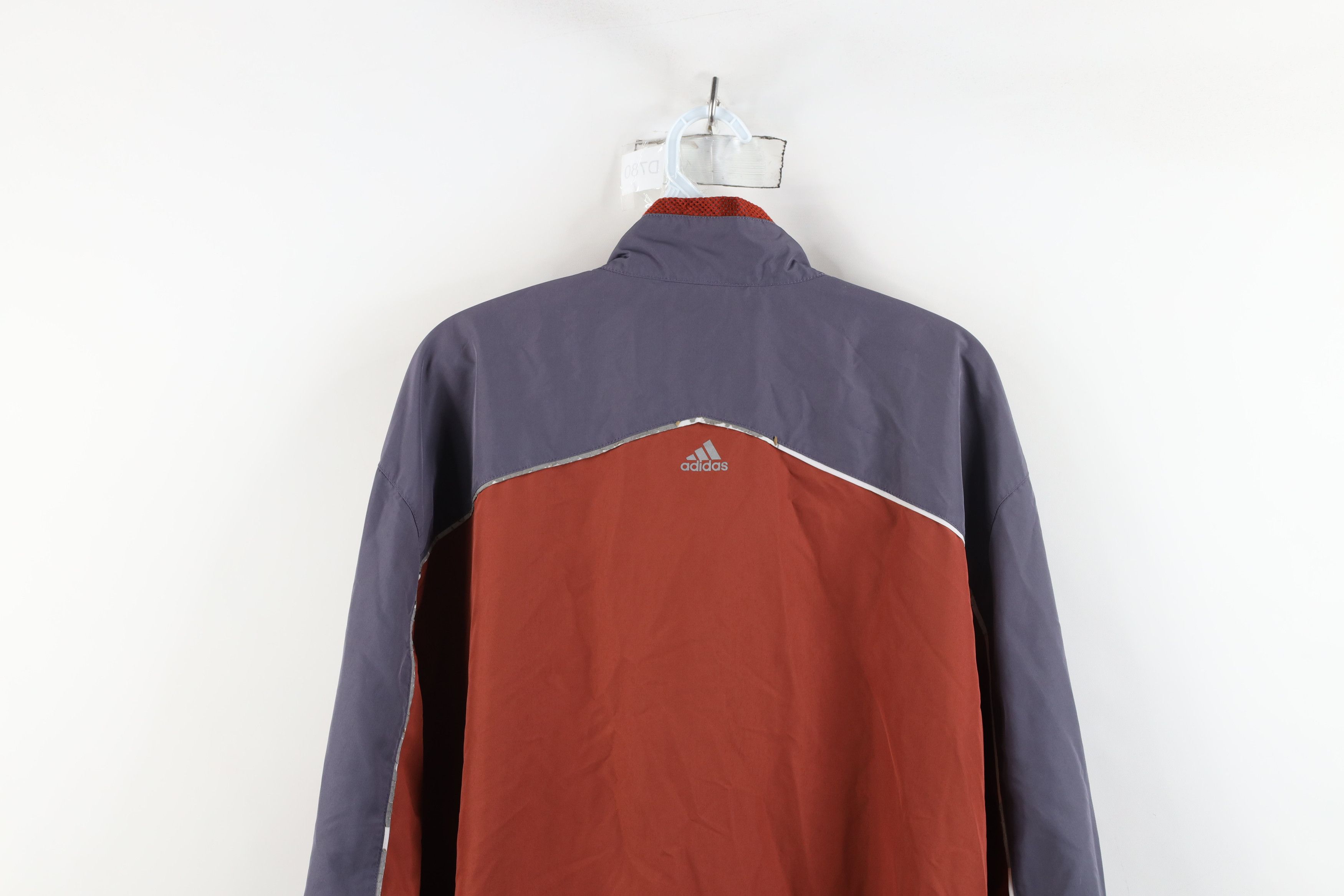 Adidas × Vintage Vintage 90s Adidas Spell Out Reflective Windbreaker Jacket Size US M / EU 48-50 / 2 - 14 Thumbnail