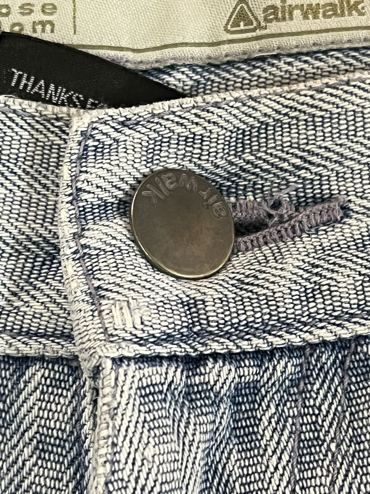 Airwalk Vintage Airwalk Hickory Stripe Unique Cargo Carpenter Denim Size US 29 - 11 Thumbnail