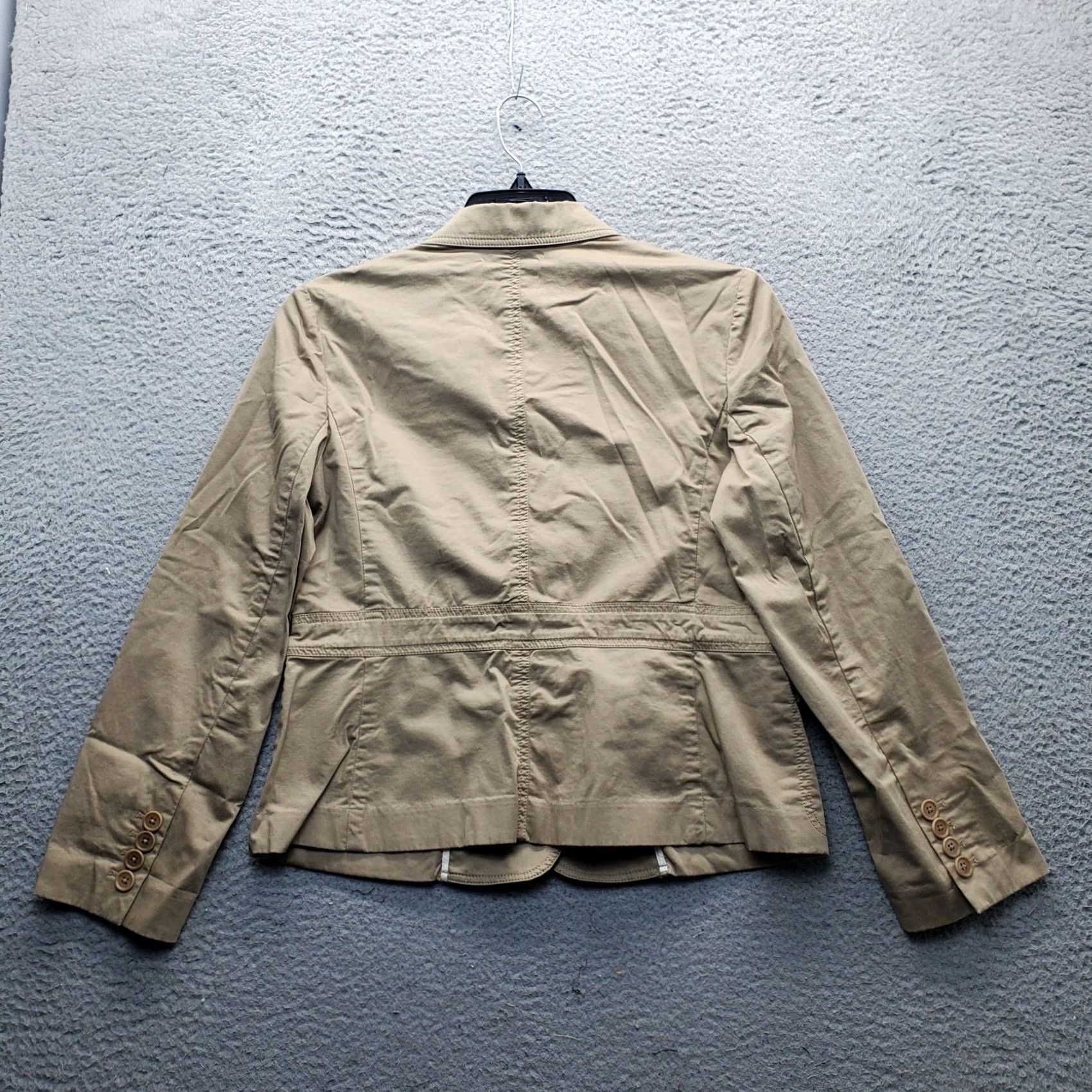 Talbots Talbots Jacket Womens 10P Brown Pockets Notch Lapel One Button Sleeve Size L / US 10 / IT 46 - 2 Thumbnail