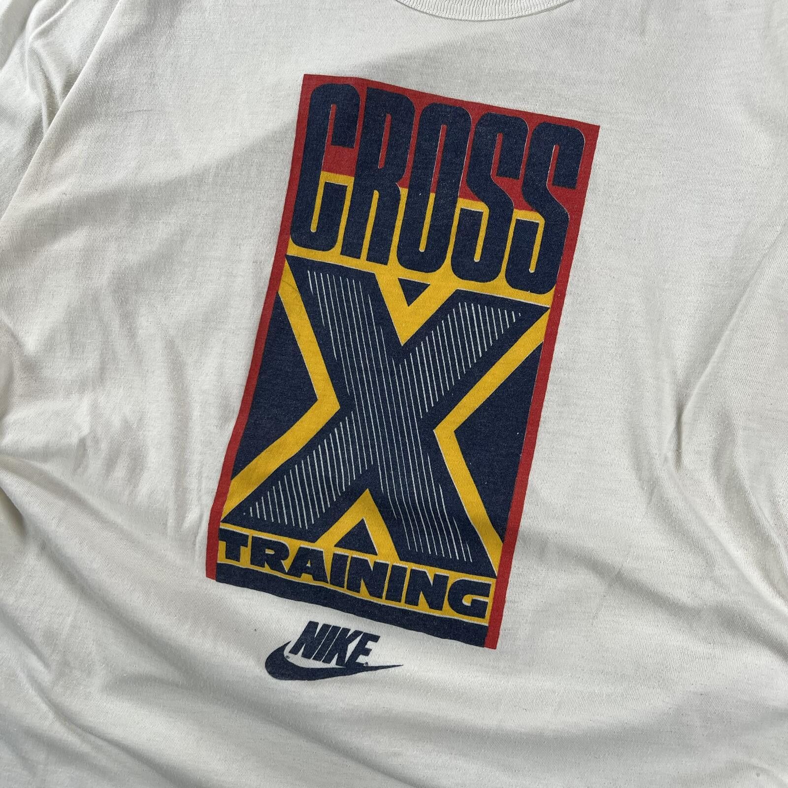 Nike Vintage 80s Nike Cross Fit X Training Single Stitch Tee Size US L / EU 52-54 / 3 - 8 Thumbnail