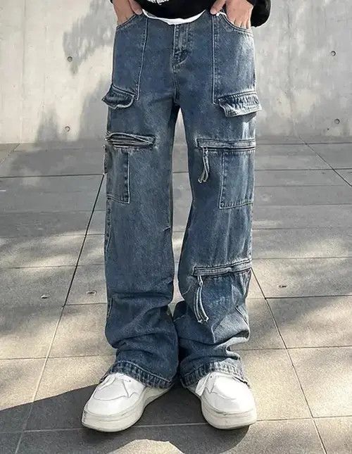 VIBE Cargo Jeans Men Size US 30 / EU 46 - 4 Thumbnail