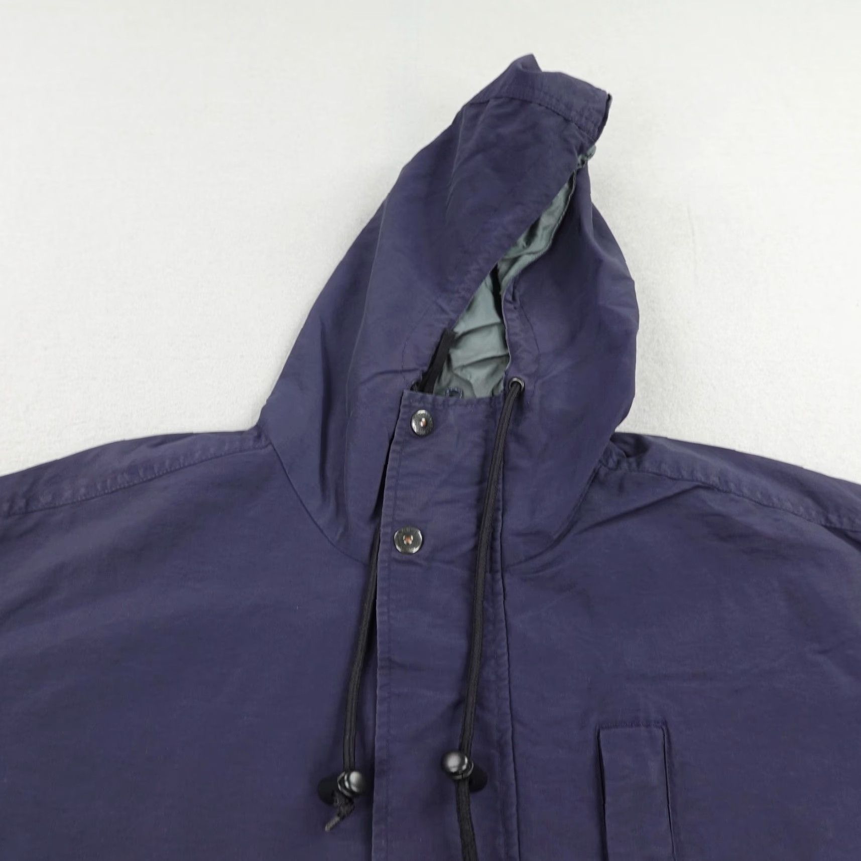 Vintage VINTAGE Woolrich Jacket Mens M Blue Field Coat Windbreaker Hooded Rain Coat Parka 90s Outdoor Windproof Logo Zipper Pockets Size US M / EU 48-50 / 2 - 2 Thumbnail