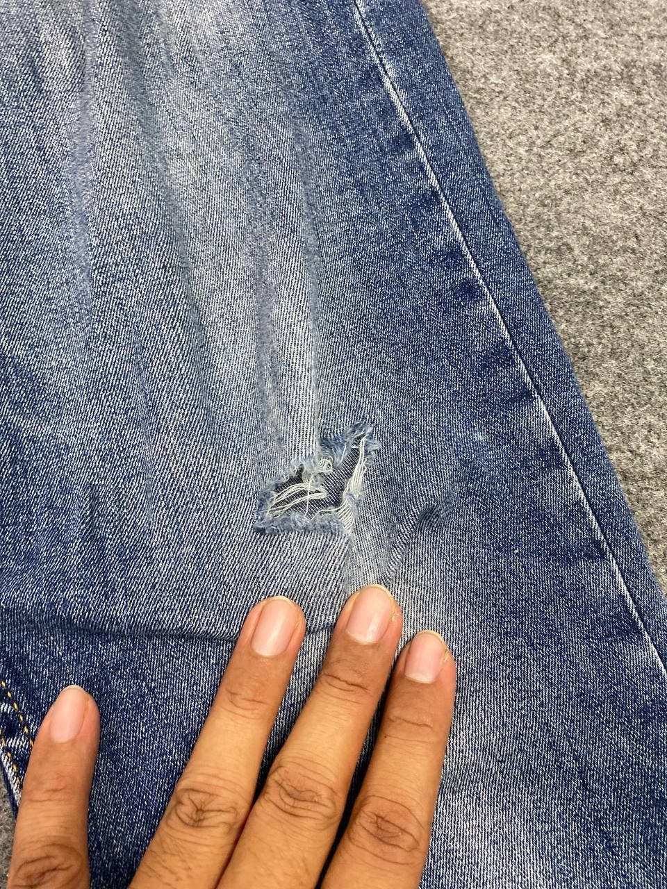 Levi's levis 501 distressed denim nice design Size US 32 / EU 48 - 8 Thumbnail