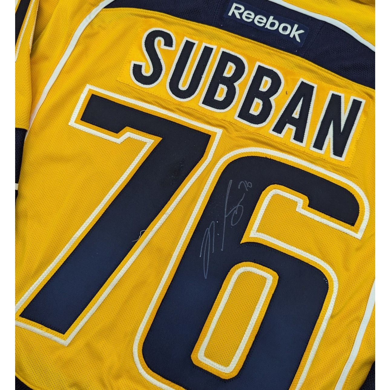 Subban Nashville Predators Signed Reebok Jersey