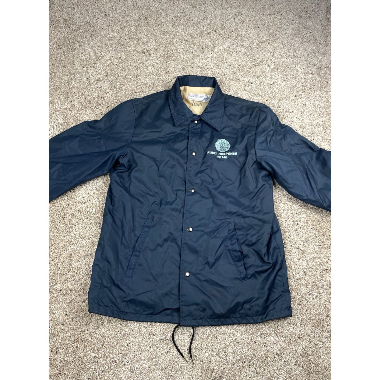 Vintage VINTAGE Capicorn Windbreaker Jacket Mens Blue Medium Short Nylon 90s USA Made Snap Front Size US M / EU 48-50 / 2 - 3 Thumbnail
