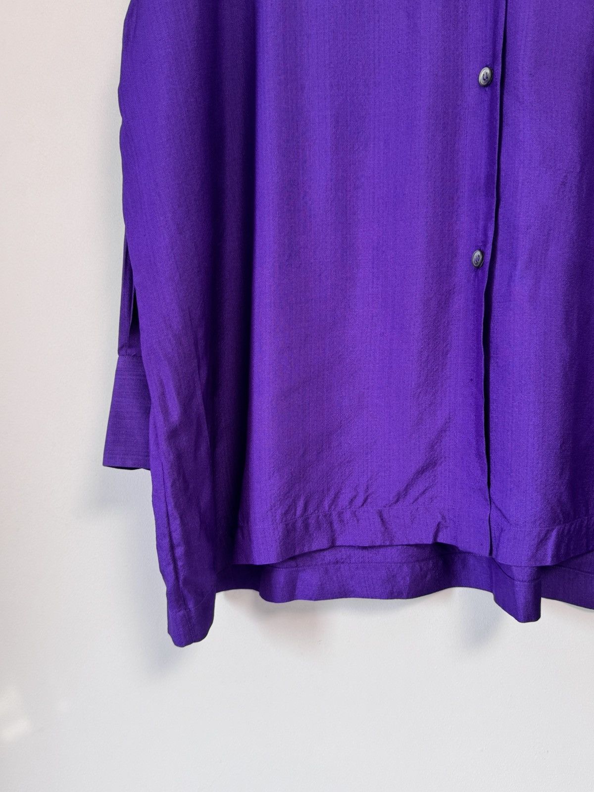Callaghan Callaghan by Romeo Gigli Vintage Silk Shantung Button Up Top Size XS / US 0-2 / IT 36-38 - 6 Thumbnail