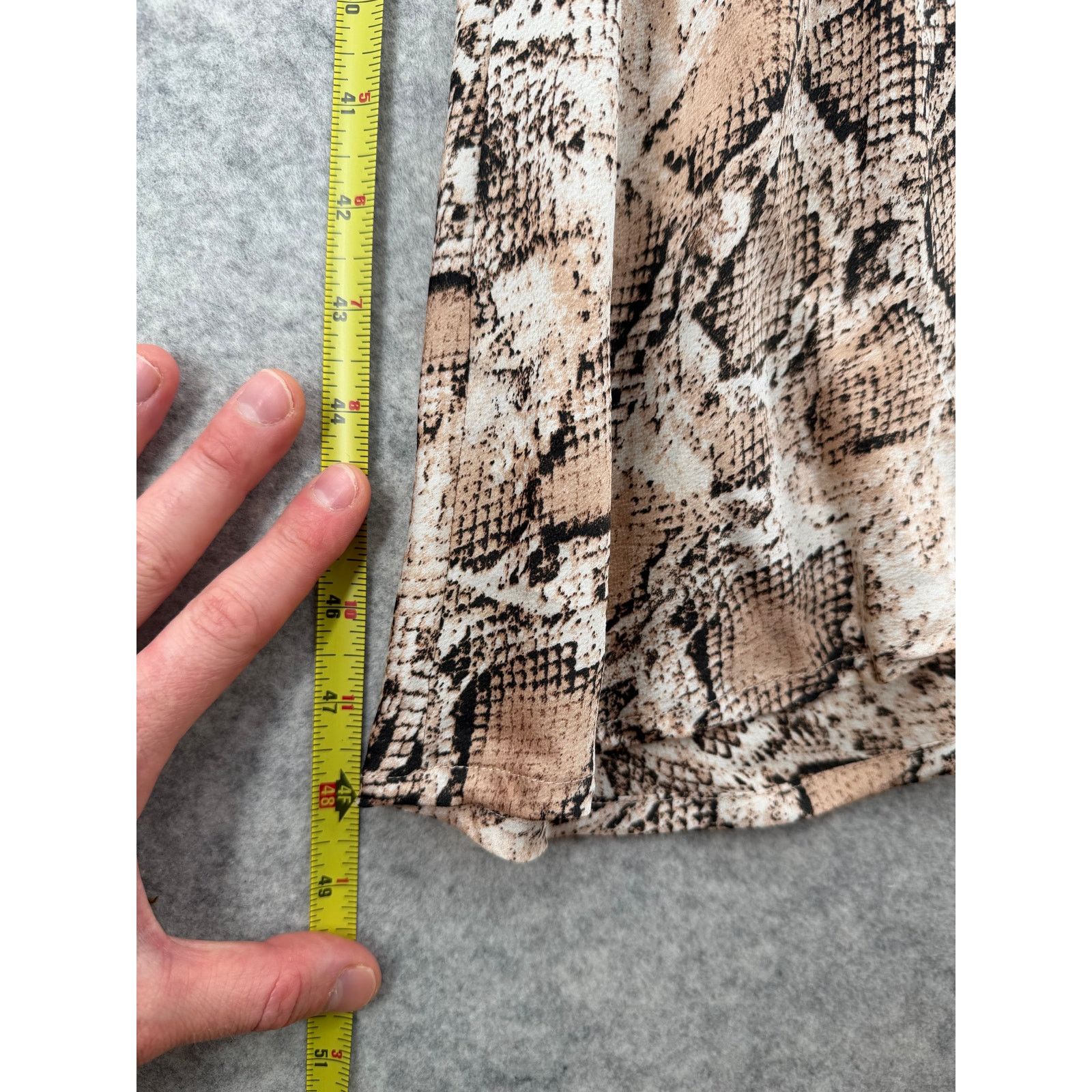 ASTR The Label NWT ASTR the Label Cowl Strappy Dress Python Asymmetrical Size L / US 10 / IT 46 - 8 Thumbnail