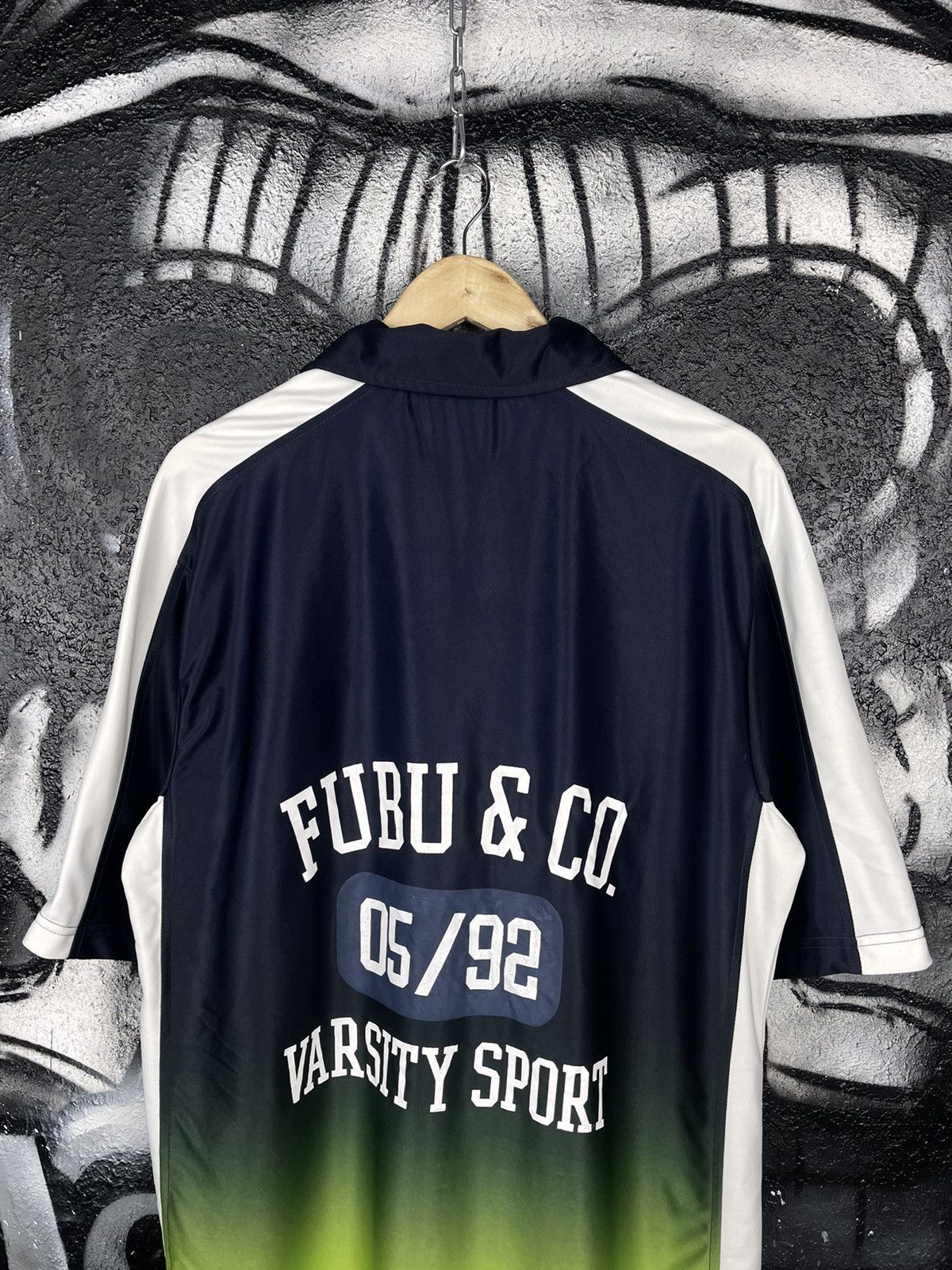 Fubu × Vintage Y2K Fubu Varsity Sport Crazy Shirt Men’s Size S Size US S / EU 44-46 / 1 - 6 Thumbnail