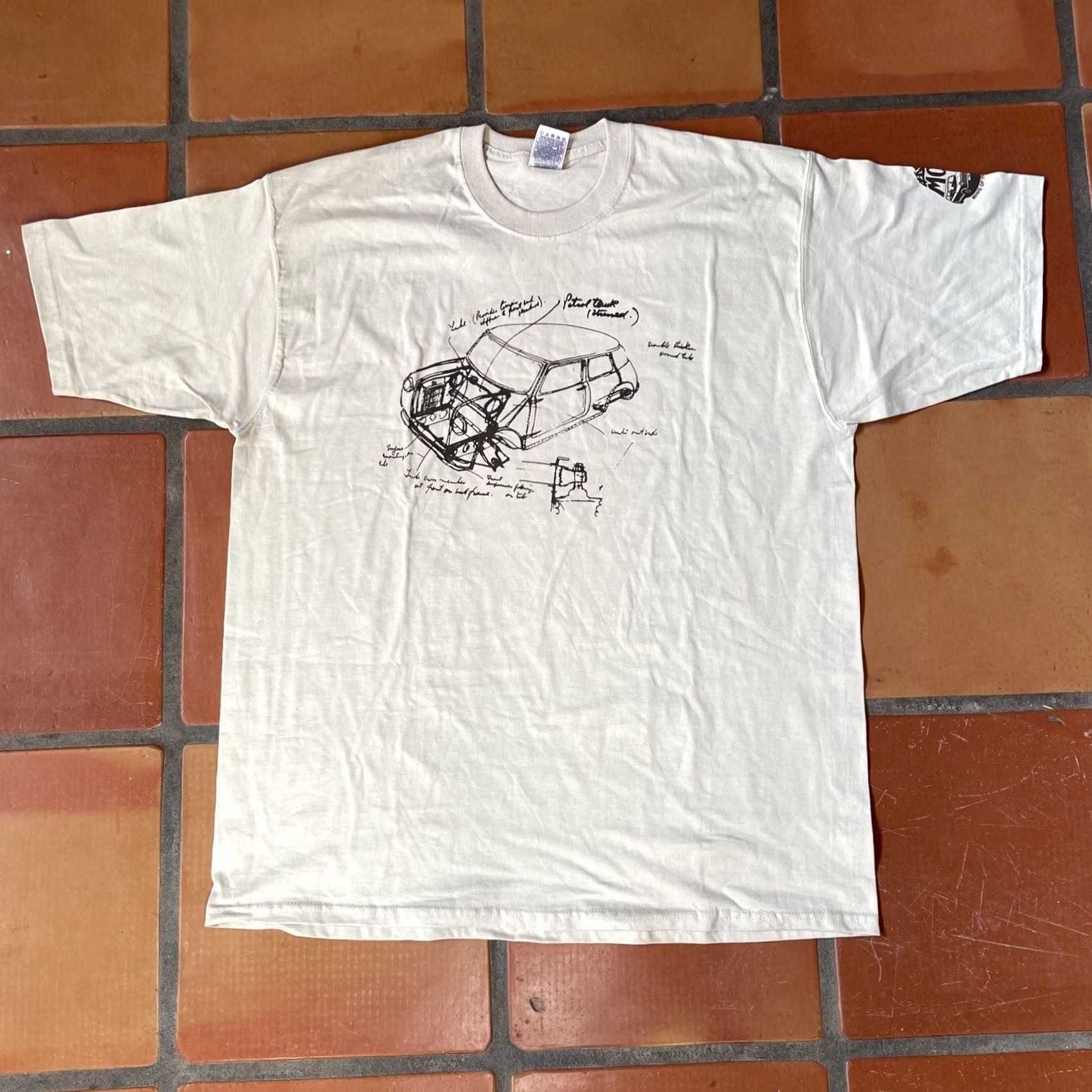 Fruit Of The Loom VINTAGE Fruit Of The Loom Men’s XL Beige T Shirt MINI Of The Rockies Graphic Tee Size US XL / EU 56 / 4 - 2 Thumbnail