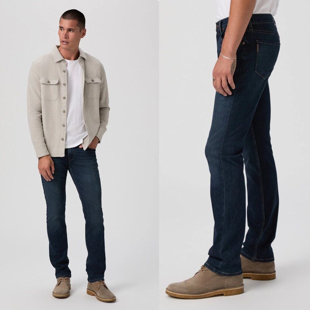 Paige NWT New $199 Paige Transcend Normandie Straight Jean Size 2 Size US 29 - 2 Thumbnail