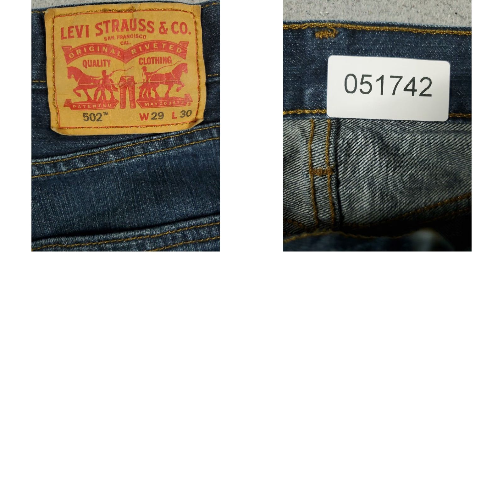 Levi's Levis Mens Jeans 29x28 Blue Taper Fit Extra Large XL Denim Pants Size US 29 - 8 Thumbnail