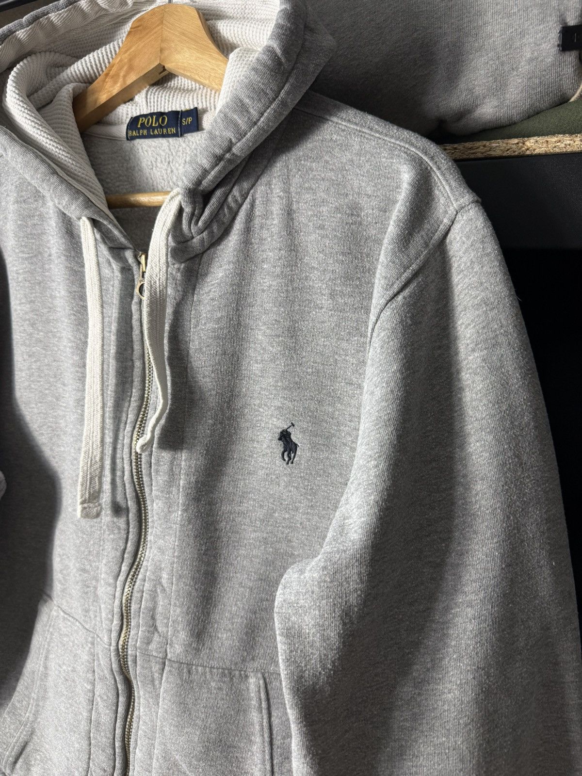 Polo Ralph Lauren Vintage Polo Ralph Lauren Zip Hoodie Grey Pony Logo Full Zip Size US S / EU 44-46 / 1 - 4 Thumbnail